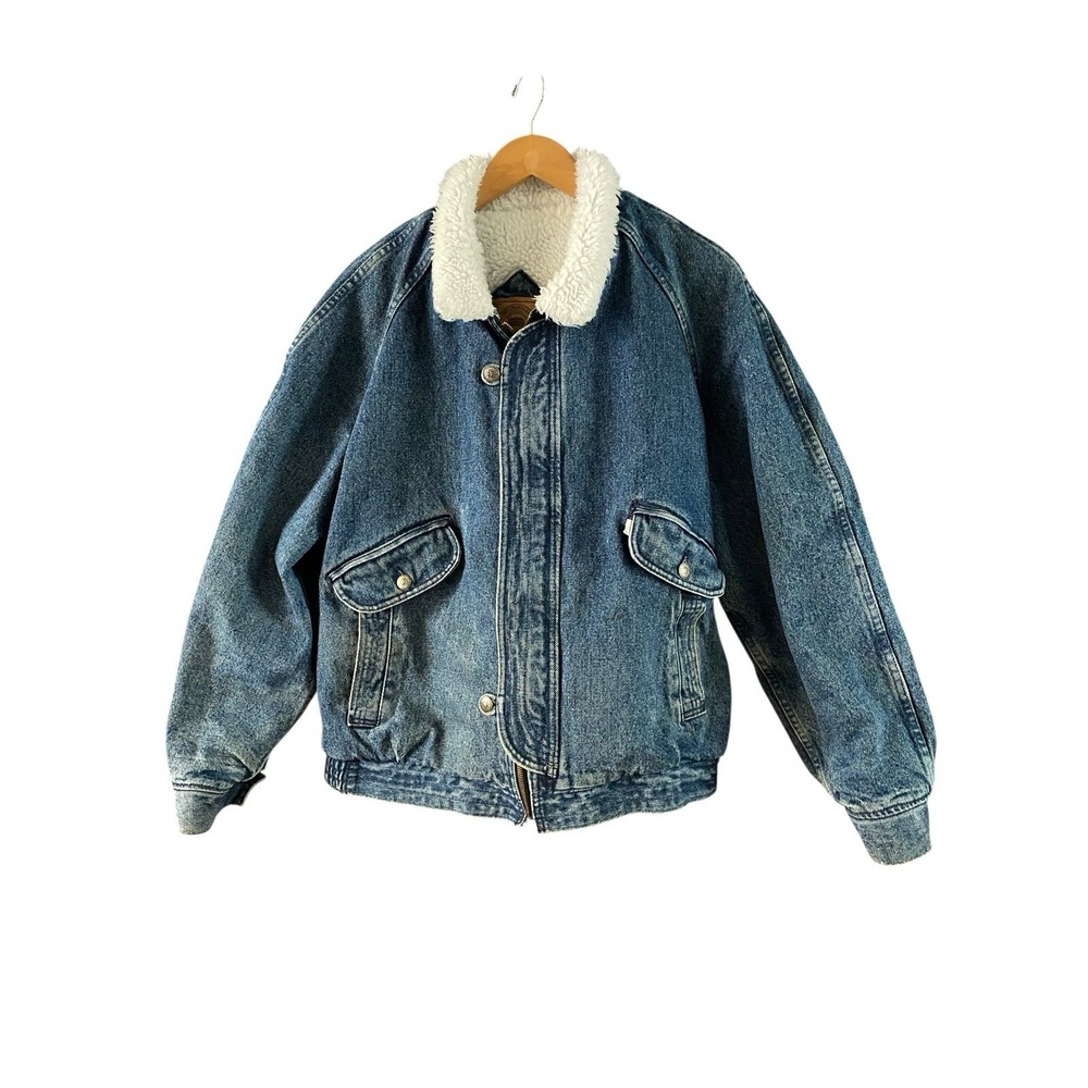Vintage Levi Strauss Sherpa Lined Women's Bomber Jacket X-Large
